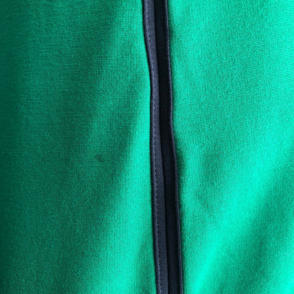 BANANA REPUBLIC Green Summer Dress with Navy Trim - Picture 5 of 7